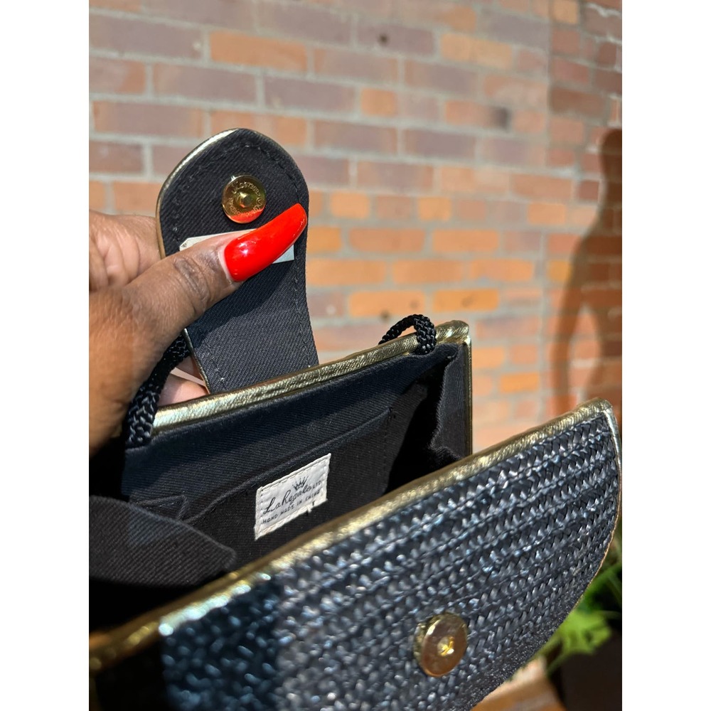 Gold/Black Purse Crossbody - image 6